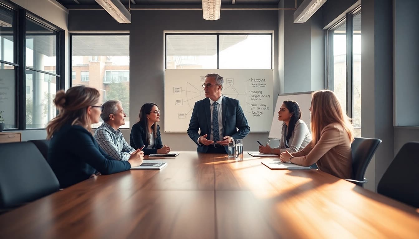Engaging session with a business coach near me, showcasing collaboration and enthusiasm.