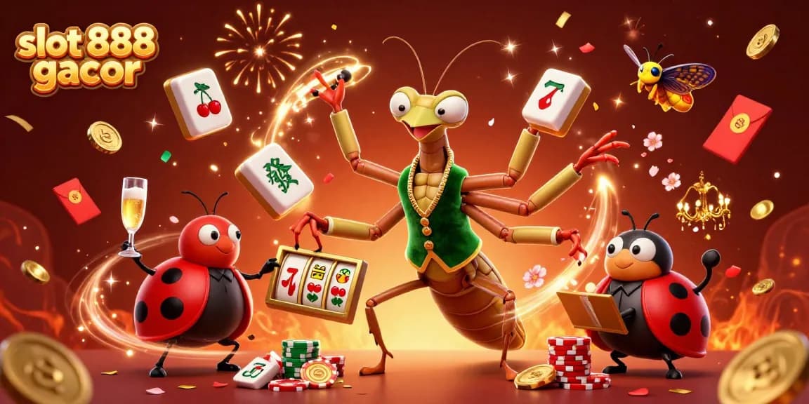 Experience exciting wins with slot 888 gacor featuring a vibrant 3D casino scene.