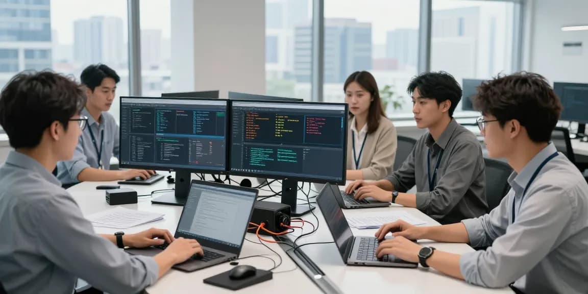 How much does IT support cost in UK? Dynamic IT support team collaborating in a modern office.