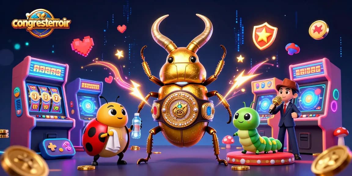 Get ready for action at congressterroir casino with vibrant gaming elements surrounding dynamic characters.