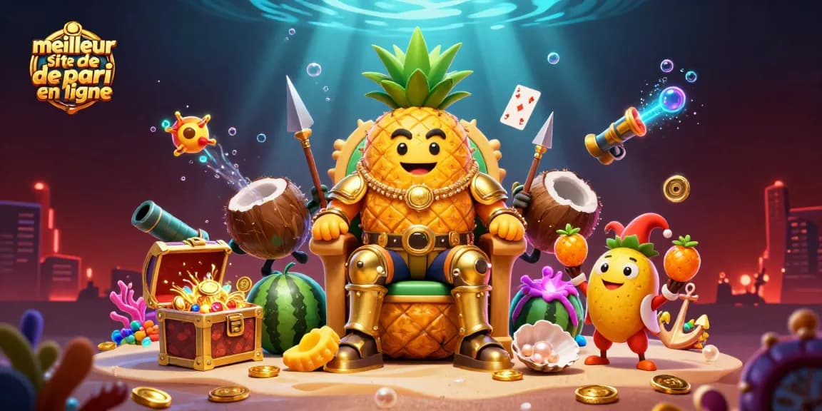 Plongez dans le meilleur site de pari en ligne avec des personnages de casino 3D animés sur une plage