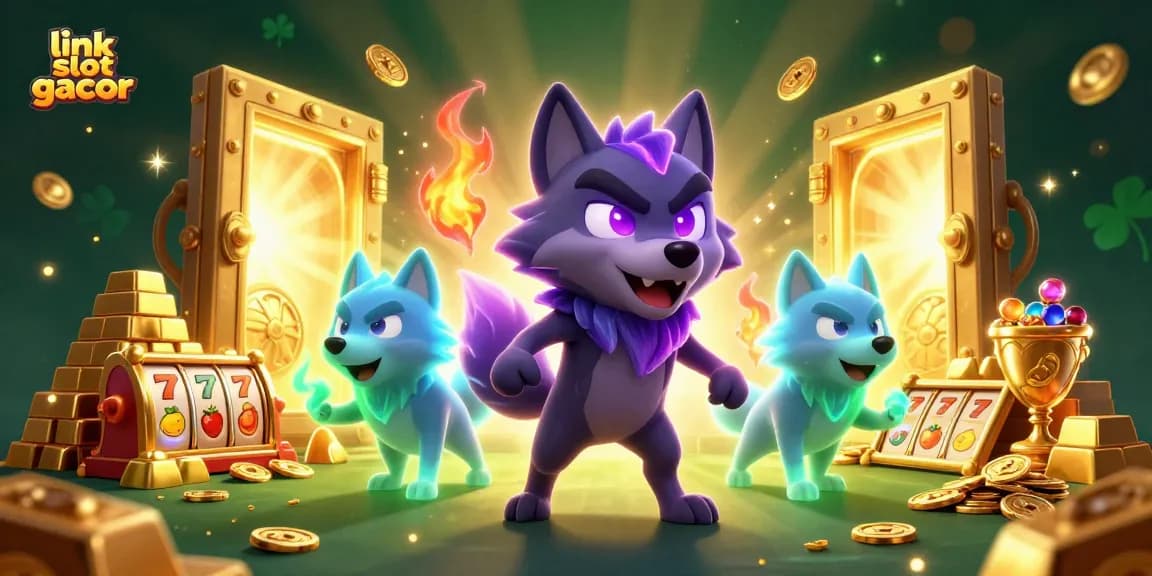 Experience epic wins today with link slot gacor at an exciting casino adventure featuring slot reels and treasure!