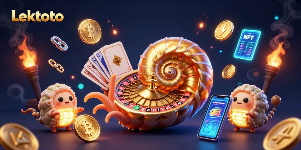 Engage in exciting gameplay at lektoto with vibrant roulette wheels and crypto elements.