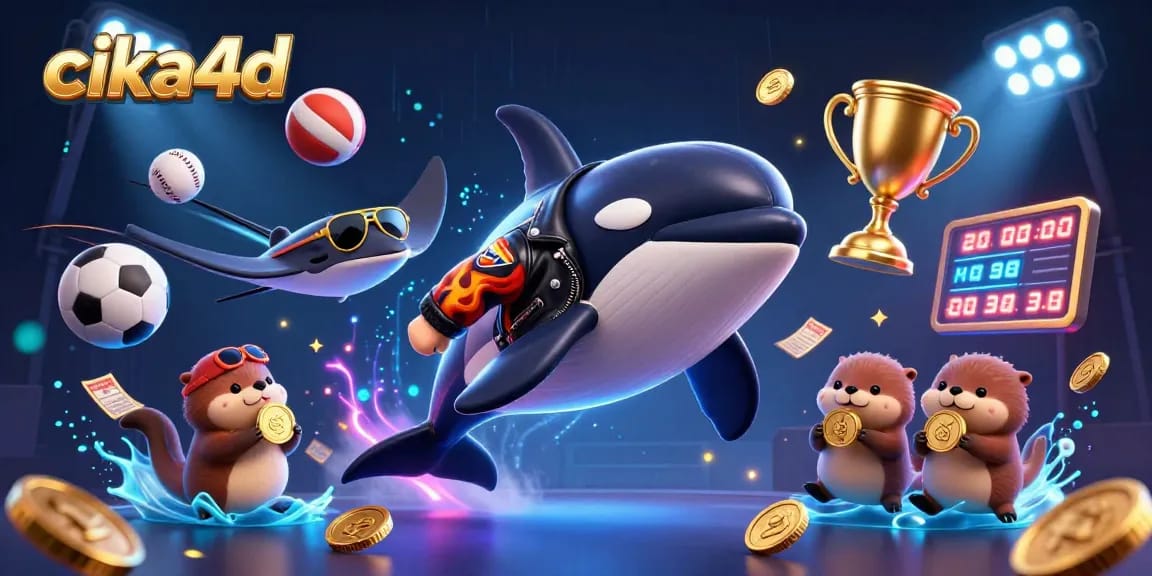 Experience thrilling bets at cika4d with orca whales and winning sports elements in an exciting online casino scene.