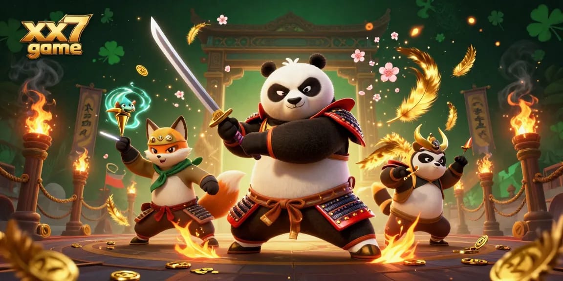 Experience thrilling action in the xx7 game with 3D illustrated characters in a dynamic casino setting.