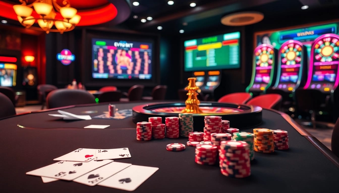 Experience the excitement of ev88 bet at a luxurious online casino table.
