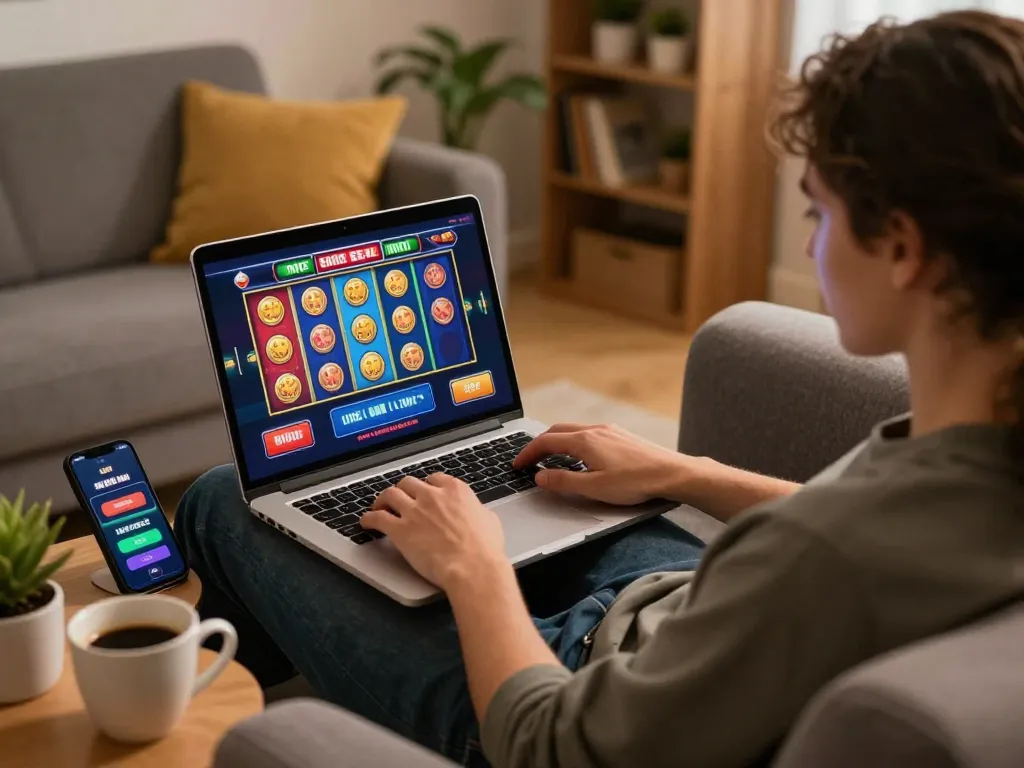 Engage with thrilling online slots and games at https://mm88.blog/ in a cozy home setting.