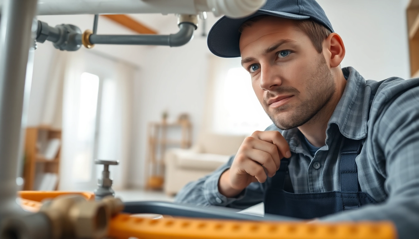 Trustworthy whole house repiping services Clearwater FL featured in a skilled plumber's focused work.