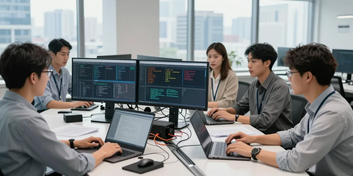 How much does IT support cost in UK? Dynamic IT support team collaborating in a modern office.