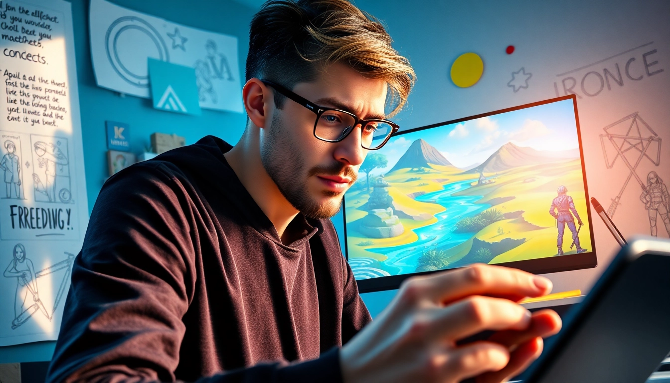 Engaging digital artist creating immersive experiences with Freedom X technology.