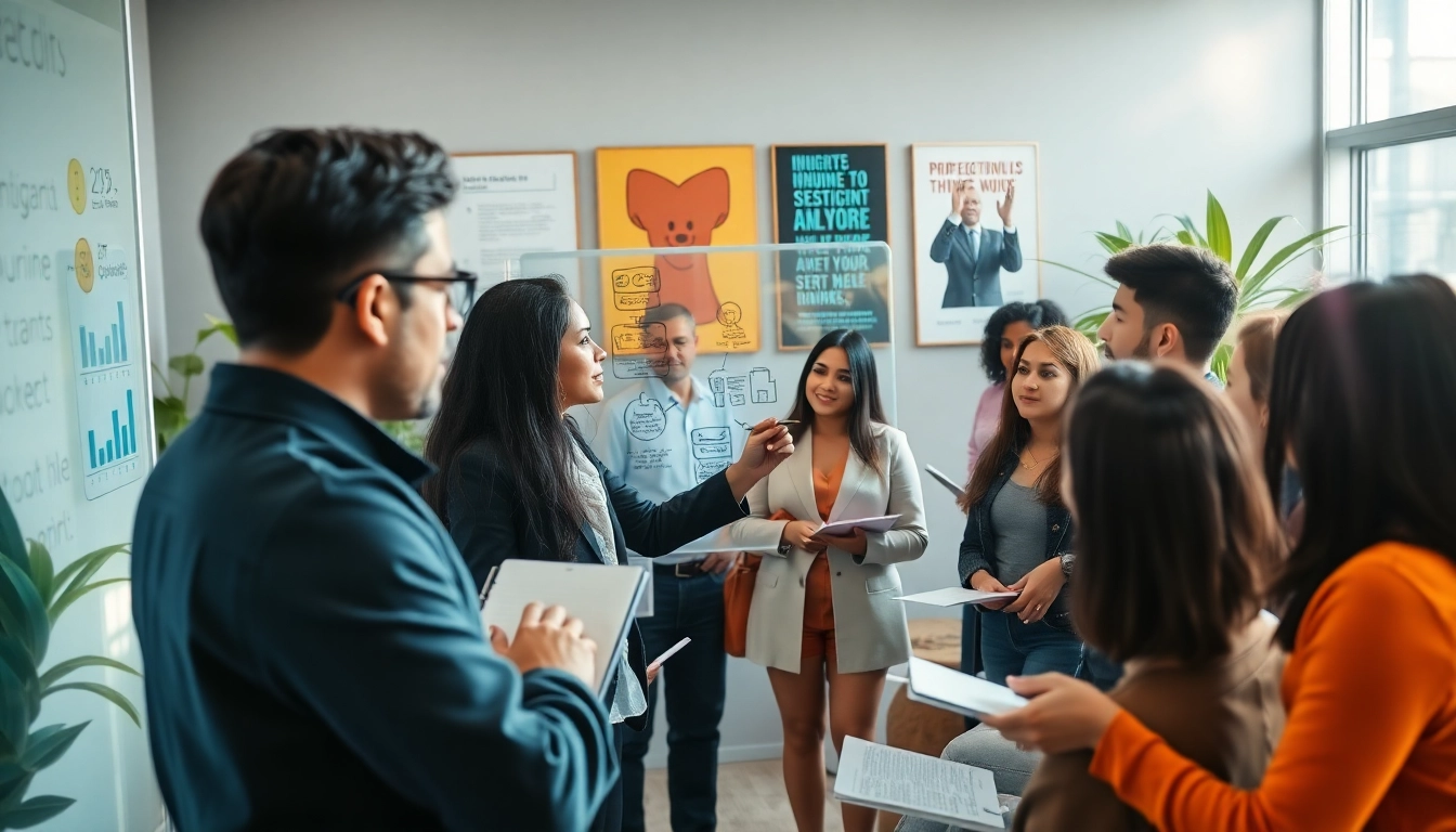 A dynamic business coaching service session showcasing professional engagement and collaboration.
