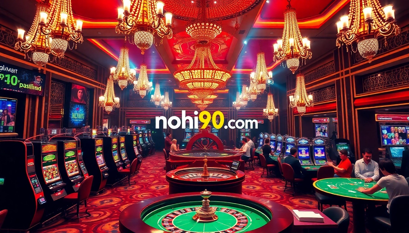 Experience excitement at nohu90 com with a vibrant casino scene filled with games and engaging players.