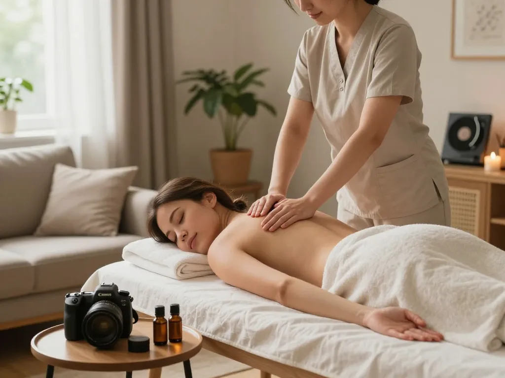 편안함과 전문적인 케어를 보여주는 고요한 가정 환경에서 편안한 러시아출장마사지 경험하기.