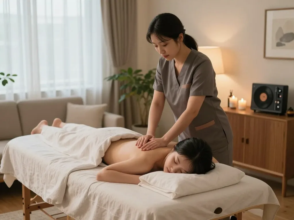 Soothe your senses with 부천 출장마사지 in a tranquil home setting