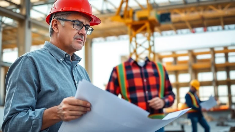 Engaging New Jersey Construction Manager facilitating teamwork on a busy construction site.