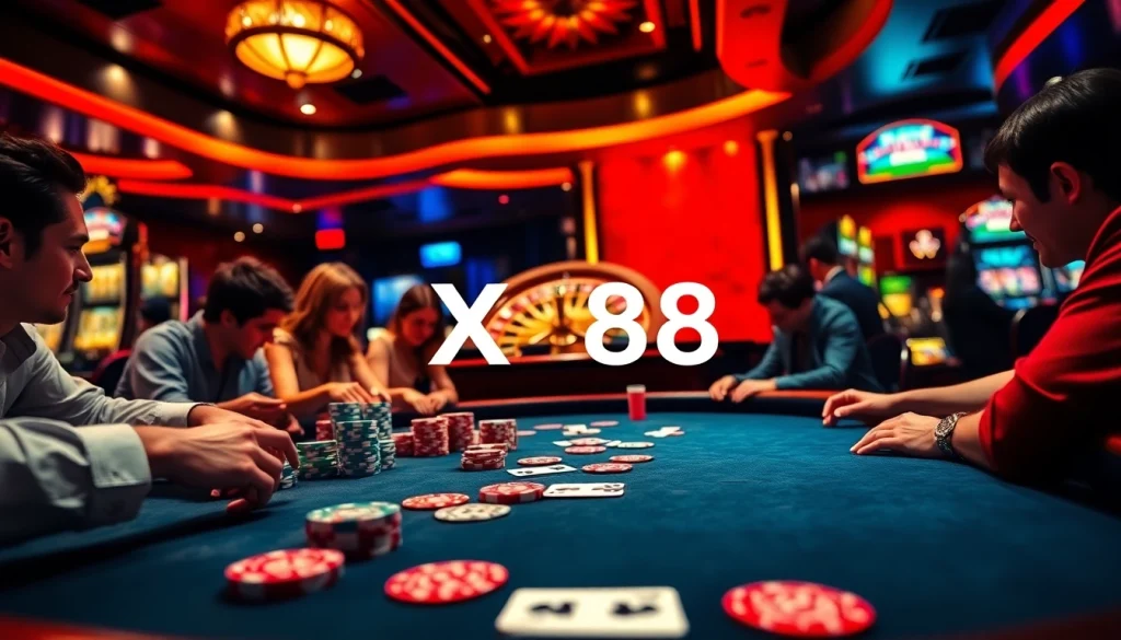 Experience the thrill of winning with XX88 Boats poker night, featuring vibrant tables and eager players.