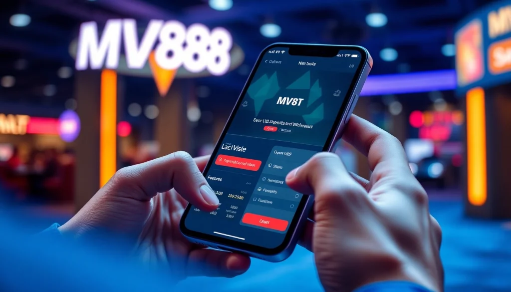 MV88 mobile app showcasing secure USDT transactions on a smartphone screen.