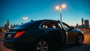 Experience exceptional Chauffeur Services near me with our professional driver in a luxury sedan.