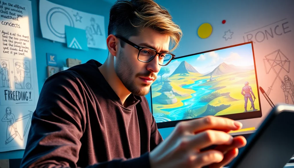 Engaging digital artist creating immersive experiences with Freedom X technology.