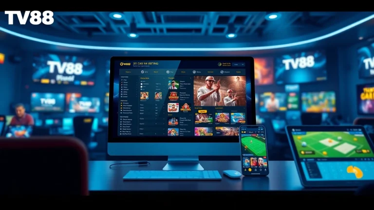 TV88 online betting platform showcasing dynamic games and user-friendly interface for 2025.