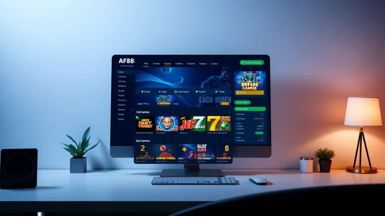 AF88 online betting platform homepage showcasing user-friendly design and vibrant game icons.