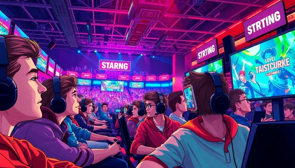 Engaged players at the 79king gaming arena, showcasing excitement and competitive spirit.