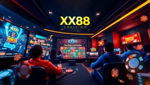 Dynamic online gaming experience at XX88 with players enjoying popular games.