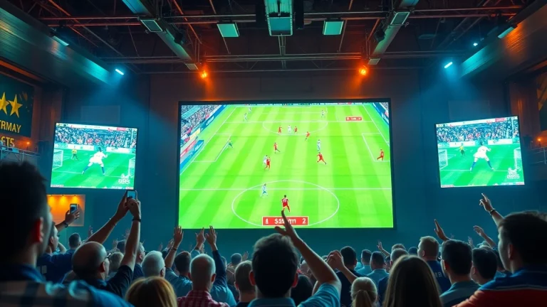 해외축구중계가 진행되는 축구 경기를 관람하는 팬들의 흥미로운 경험