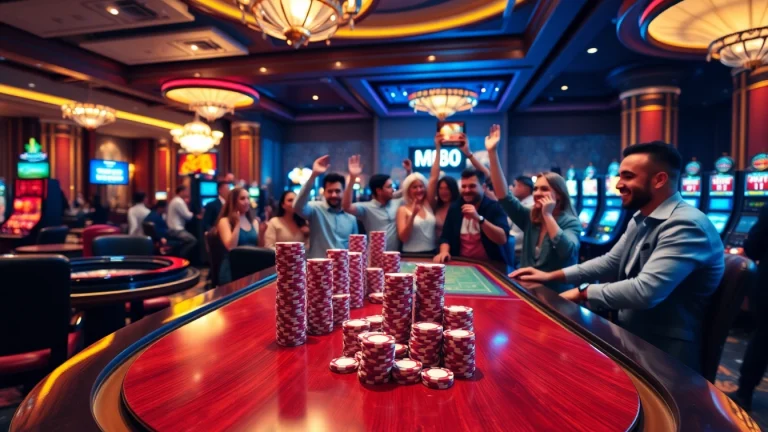 Exciting casino atmosphere showcasing MM88's diverse betting options and vibrant gaming experiences.