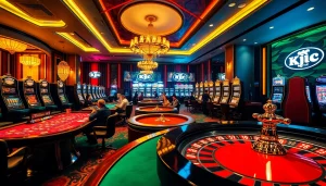 KJC offers an exhilarating casino experience with vibrant gaming tables and thrilling action.