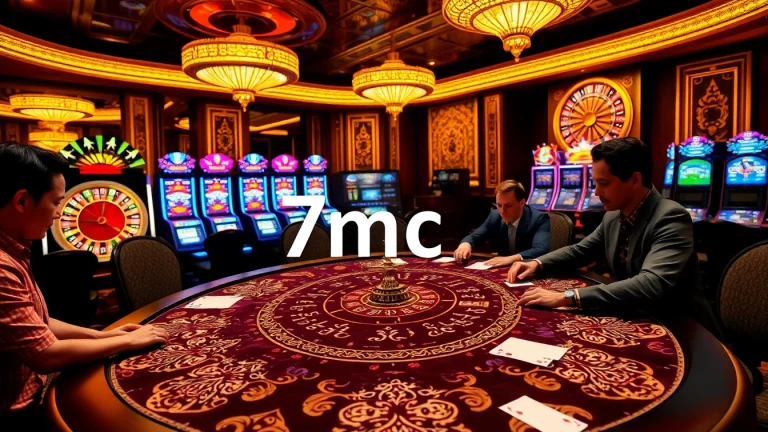 Experience thrilling gambling action at 7mcn with engaging poker and slot machines.