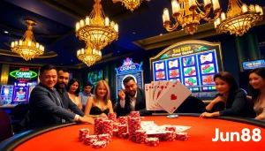 Win big at Jun88 with exciting casino tables and vibrant slot machines.