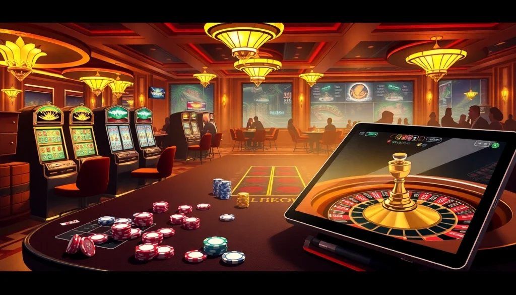 Experience the thrill of gambling at c168com.vip with vibrant casino tables and engaging players.