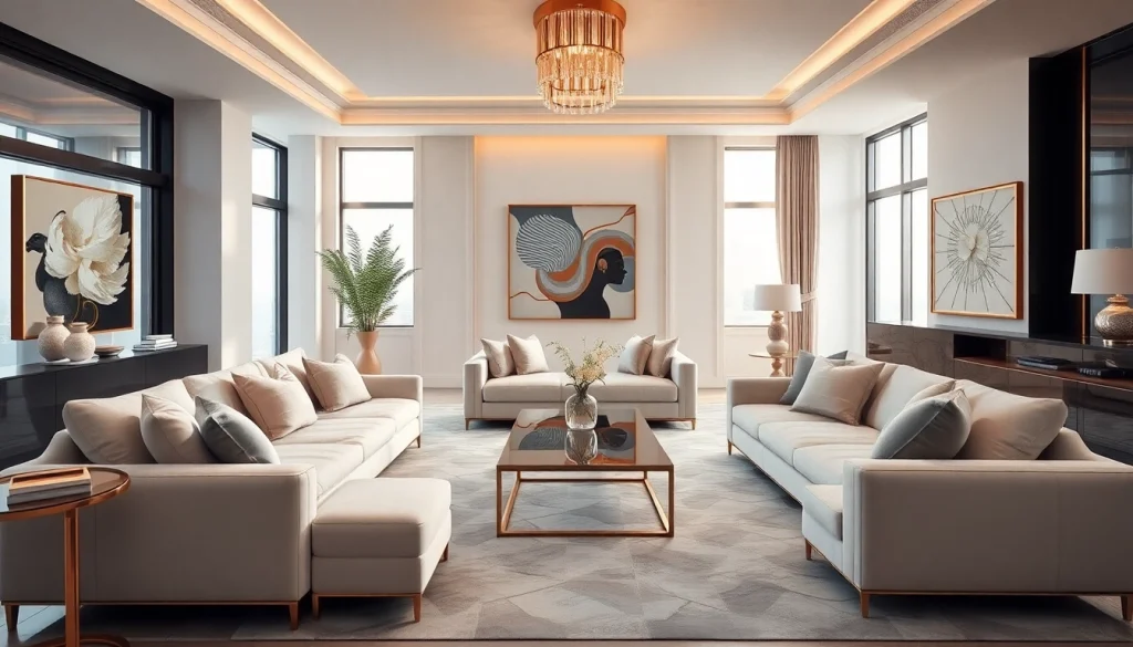 Elevate your home with stunning interior design dubai featuring a chic modern living space.