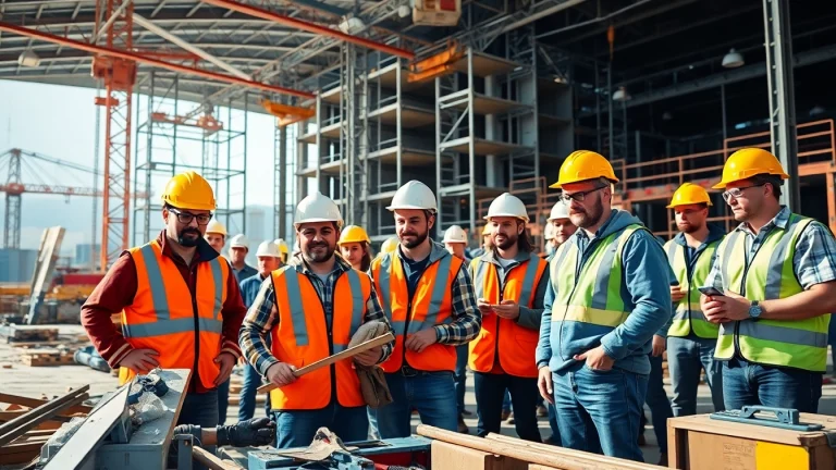 Students training at construction trade schools in texas, showcasing hands-on skills and teamwork.