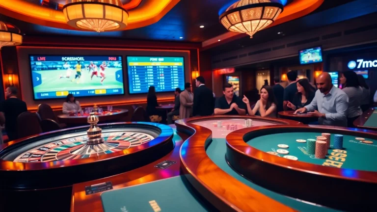 Experience thrilling gambling actions at 7mcn with live scores and a vibrant casino atmosphere.