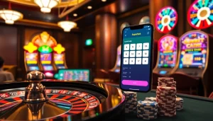 Experience the excitement of winning with the Superbet App in a vibrant casino setting.