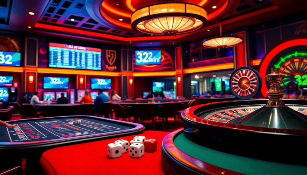 Experience the thrilling atmosphere of 32win2 through dynamic casino games and vibrant visuals.