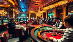 Engage with the thrill of nhà cái 789BET in a luxurious casino filled with games and excitement.