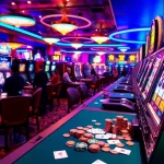 Players winning big on slot88 machines, vibrant casino ambiance with poker chips and cards.