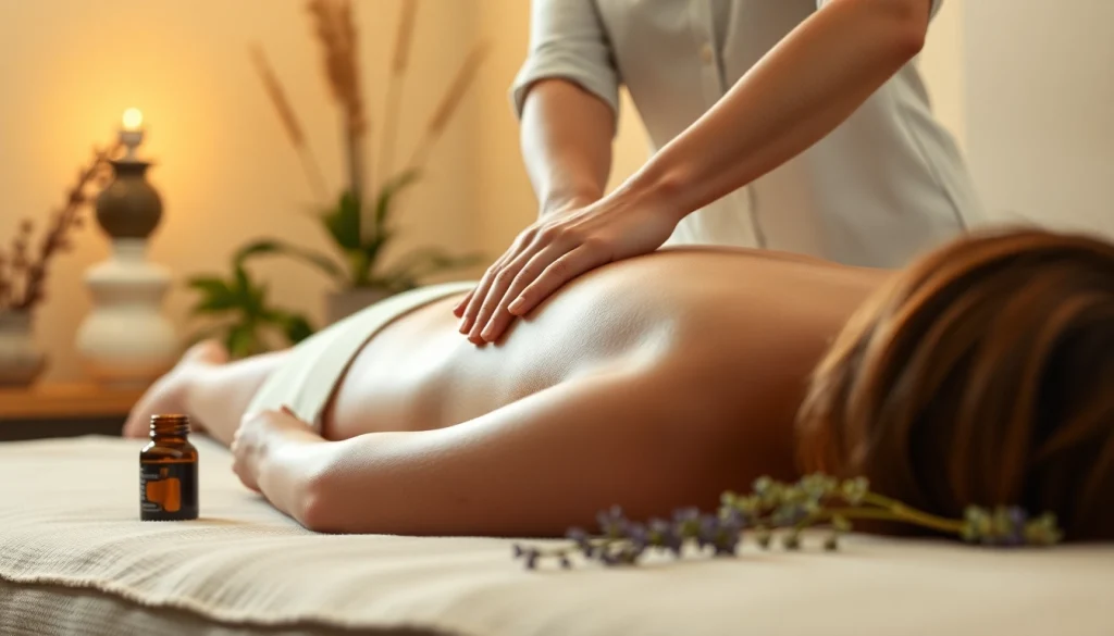출장마사지 session in a serene home spa with a professional therapist.