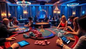 Engage in thrilling gambling experiences at https://nohu90io.uk.net/ with colorful casino tables and excited players.