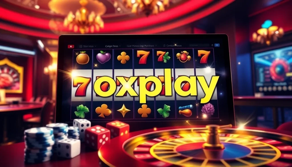 Play exciting slot games on oxplay with vibrant animations and thrilling casino elements.