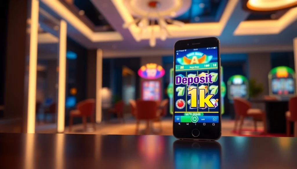 Melihat opsi slot deposit 1k dengan grafis slot yang menarik.