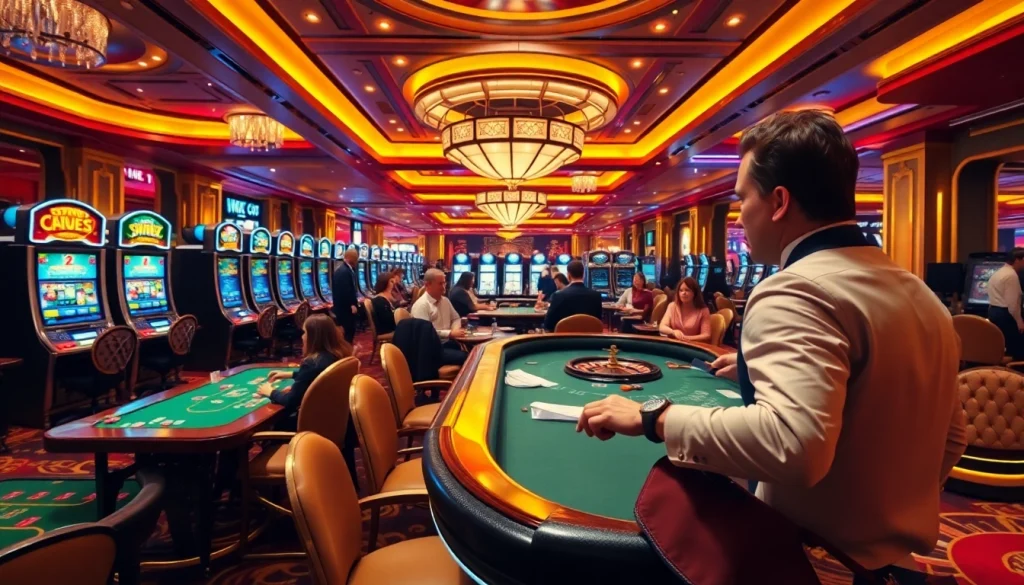 High-stakes gaming at XX 88 casino with vibrant tables and excited players enjoying the experience.