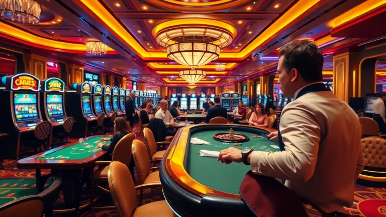 High-stakes gaming at XX 88 casino with vibrant tables and excited players enjoying the experience.