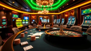 Experience the excitement of kp 88 at a professional casino table featuring high-stakes cards and sophisticated roulette.