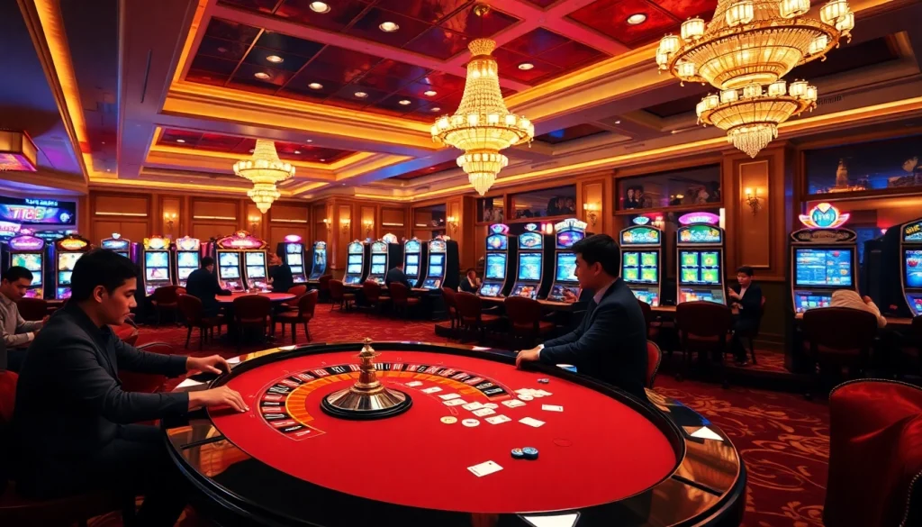 Players enjoy a thrilling game at the casino, showcasing excitement at https://tt88.de.com.