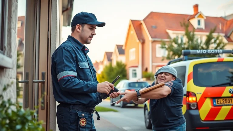 Wiesbadener Schlüsselnotdienst bietet Notöffnung von Türen in einer Vorort-Umgebung.