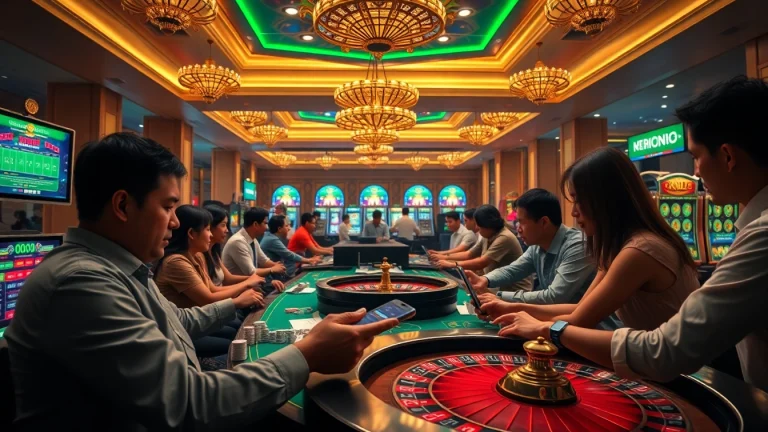 Experience thrilling online betting with GG88, showcasing vibrant gaming tables and interactive slots.